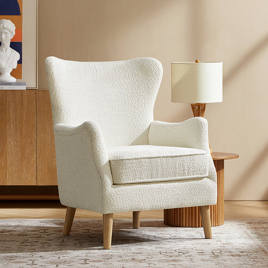 Dorothy Upholstered Armchair with Rubber Wood & Durable Legs