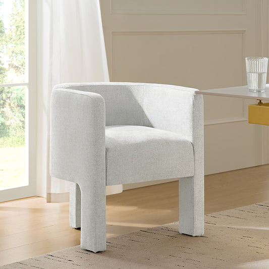 Elias Modern Dining Chair with Cushioned Seat and Segmented Back