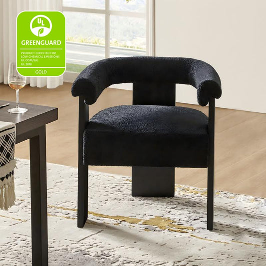 Modern Solid Wood Base Dining Chair