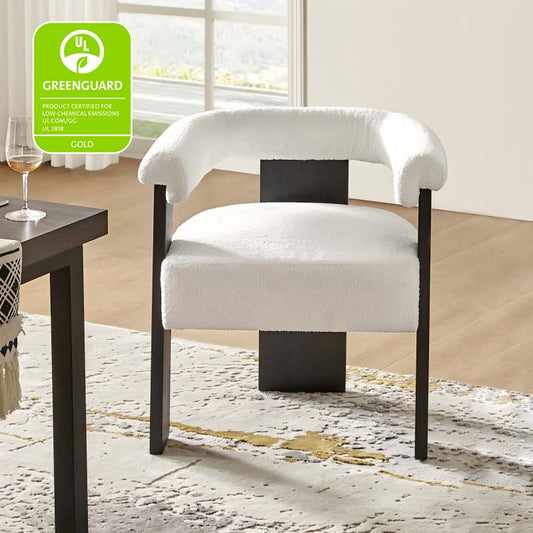 Modern Solid Wood Base Dining Chair