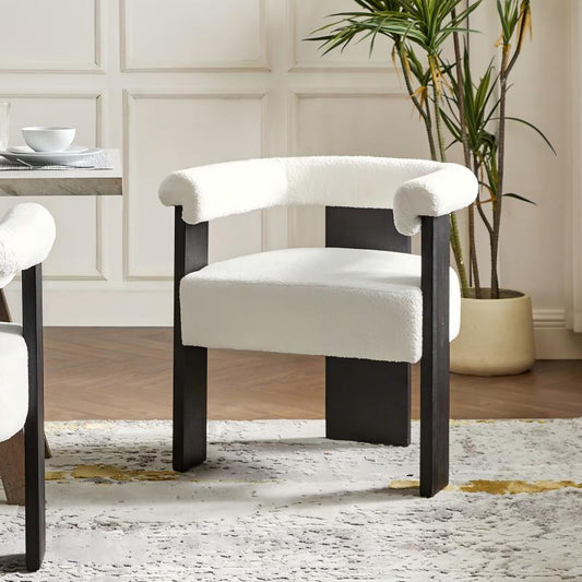 Modern Solid Wood Base Dining Chair