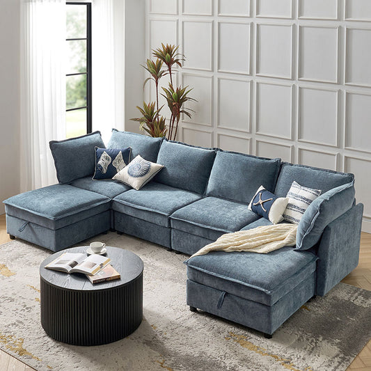 Modular Sectional Sofa with Storage