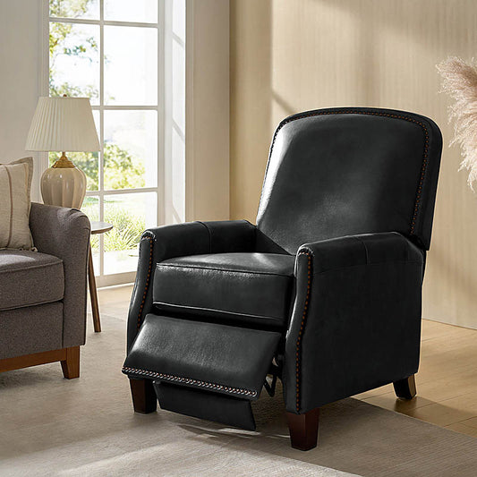 Genuine Leather Glider Recliner