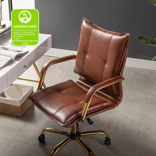 Vegan Leather Adjustable Task Chair