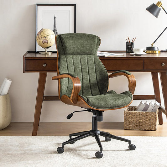Amparo Adjustable Ergonomic Office Chair with Padded Arms