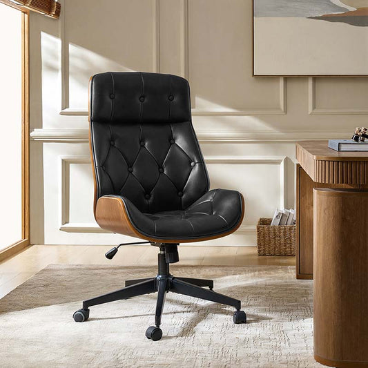 Linzy Genuine Leather Office Chair