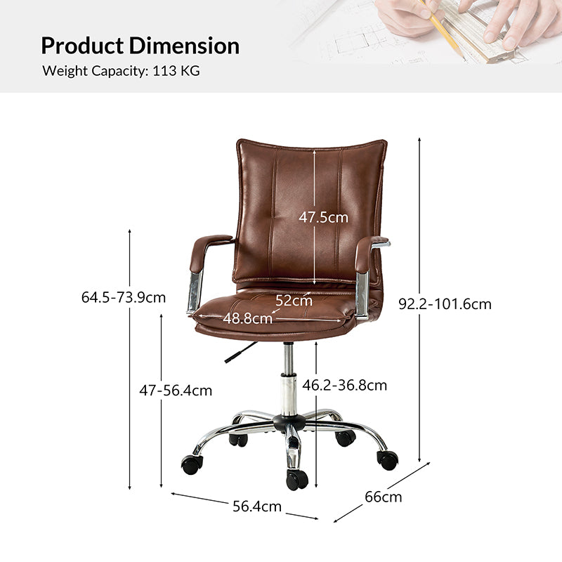 Doug Task Chair with Padded Arms