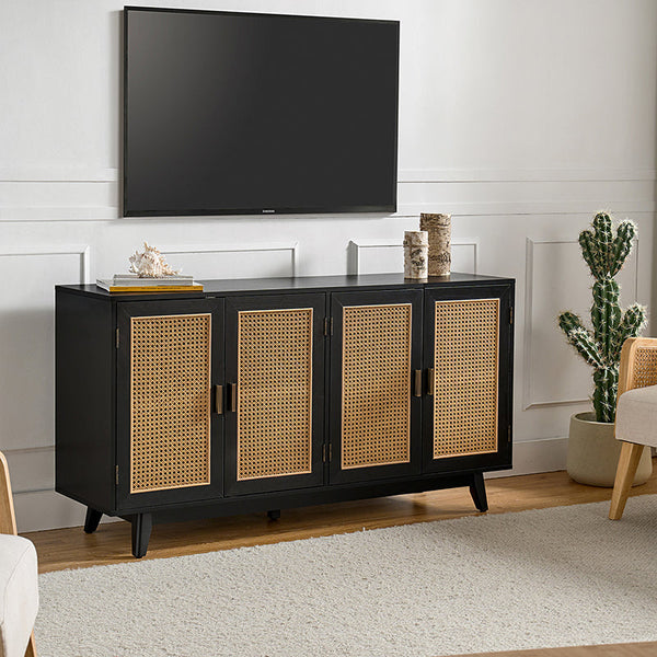 144 cm TV Stand Console Table with Storage
