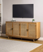 144 cm TV Stand Console Table with Storage