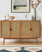144 cm TV Stand Console Table with Storage