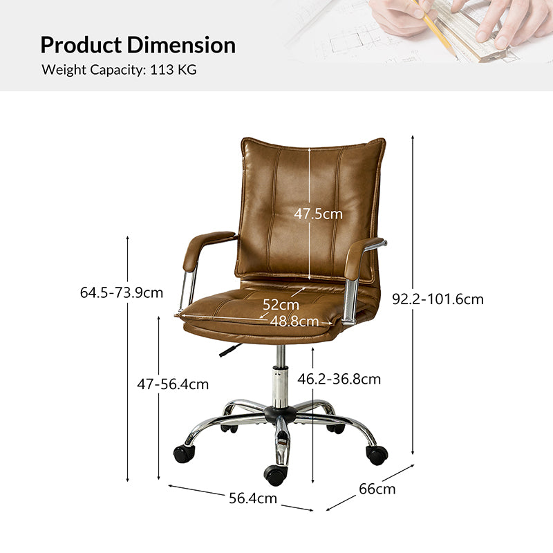 Doug Task Chair with Padded Arms