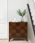 2-Door Sideboard Cabinet with Push Open & Adjustable Shelf