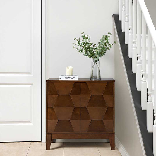 2-Door Sideboard Cabinet with Push Open & Adjustable Shelf