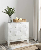 2-Door Sideboard Cabinet with Push Open & Adjustable Shelf