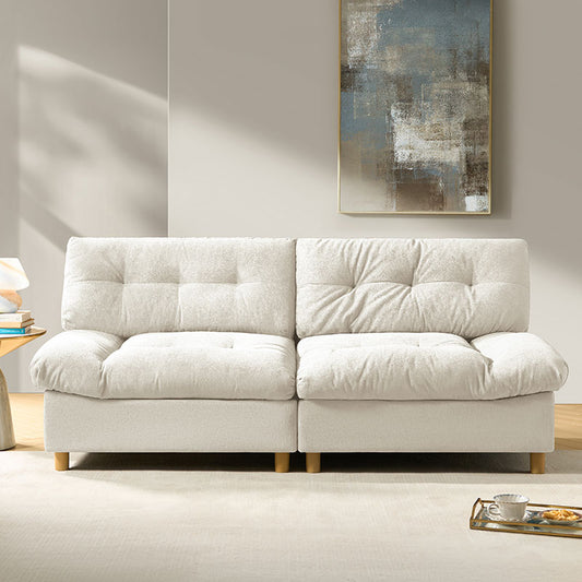Loveseat with USB-C Ports, Storage & Tufted Design