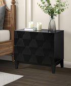 2 - Drawer Nightstand with Built-In Outlets
