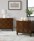2 - Drawer Nightstand with Built-In Outlets