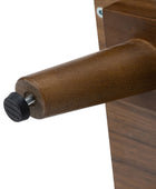 Dan 3 Door Beech Wood Accent Cabinet with Bronze Handle and Storage
