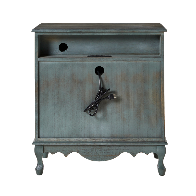 Galatea 3-Drawer Bedside Table with Charging Station