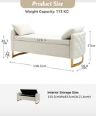 Angelo Upholstered Flip Top Storage Bench