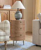 66 cm Tall Drum 3 - Drawer End Table