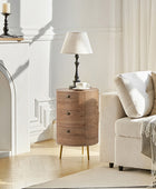 66 cm Tall Drum 3 - Drawer End Table