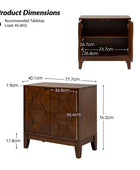 Kamu 2-Door Sideboard Cabinet with Push Open & Adjustable Shelf