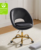 Ramona Velvet Upholstered Office Chair