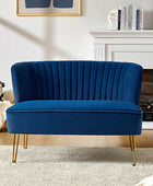 Ainhoa Velvet Mid-Century Modern Upholstered Loveseat with Hairpin Legs