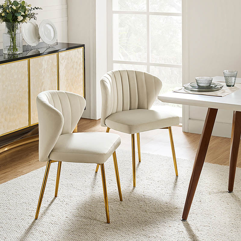 Aruna Modern Velvet Side Chair Set