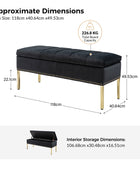 Egmund Upholstered Flip Top Storage Bench