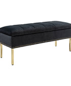 Egmund Upholstered Flip Top Storage Bench