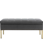 Egmund Upholstered Flip Top Storage Bench