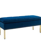 Egmund Upholstered Flip Top Storage Bench