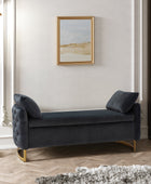 Angelo Upholstered Flip Top Storage Bench