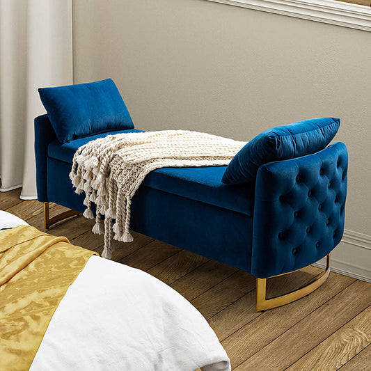 Upholstered Flip Top Storage Bench
