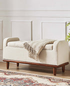 Clover Storage Bench – Tufted Seat with Hidden Organiser Space