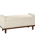 Clover Storage Bench – Tufted Seat with Hidden Organiser Space