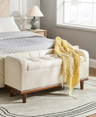 Clover Storage Bench – Tufted Seat with Hidden Organiser Space