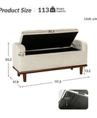 Clover Storage Bench – Tufted Seat with Hidden Organiser Space