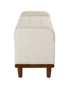 Clover Storage Bench – Tufted Seat with Hidden Organiser Space
