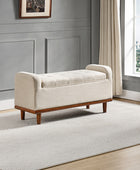 Clover Storage Bench – Tufted Seat with Hidden Organiser Space