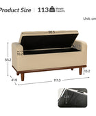 Clover Storage Bench – Tufted Seat with Hidden Organiser Space