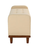 Clover Storage Bench – Tufted Seat with Hidden Organiser Space