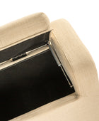 Clover Storage Bench – Tufted Seat with Hidden Organiser Space