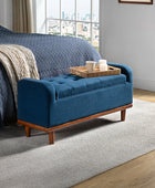 Clover Storage Bench – Tufted Seat with Hidden Organiser Space