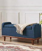 Clover Storage Bench – Tufted Seat with Hidden Organiser Space