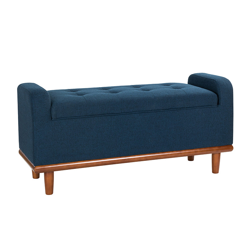 Clover Storage Bench – Tufted Seat with Hidden Organiser Space