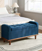 Clover Storage Bench – Tufted Seat with Hidden Organiser Space