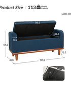 Clover Storage Bench – Tufted Seat with Hidden Organiser Space